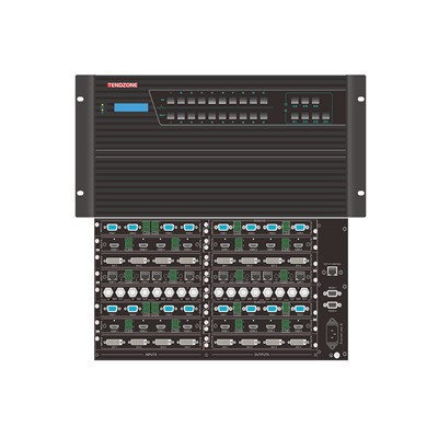 מטריצת וידאו מודולרית היברידית 32x32